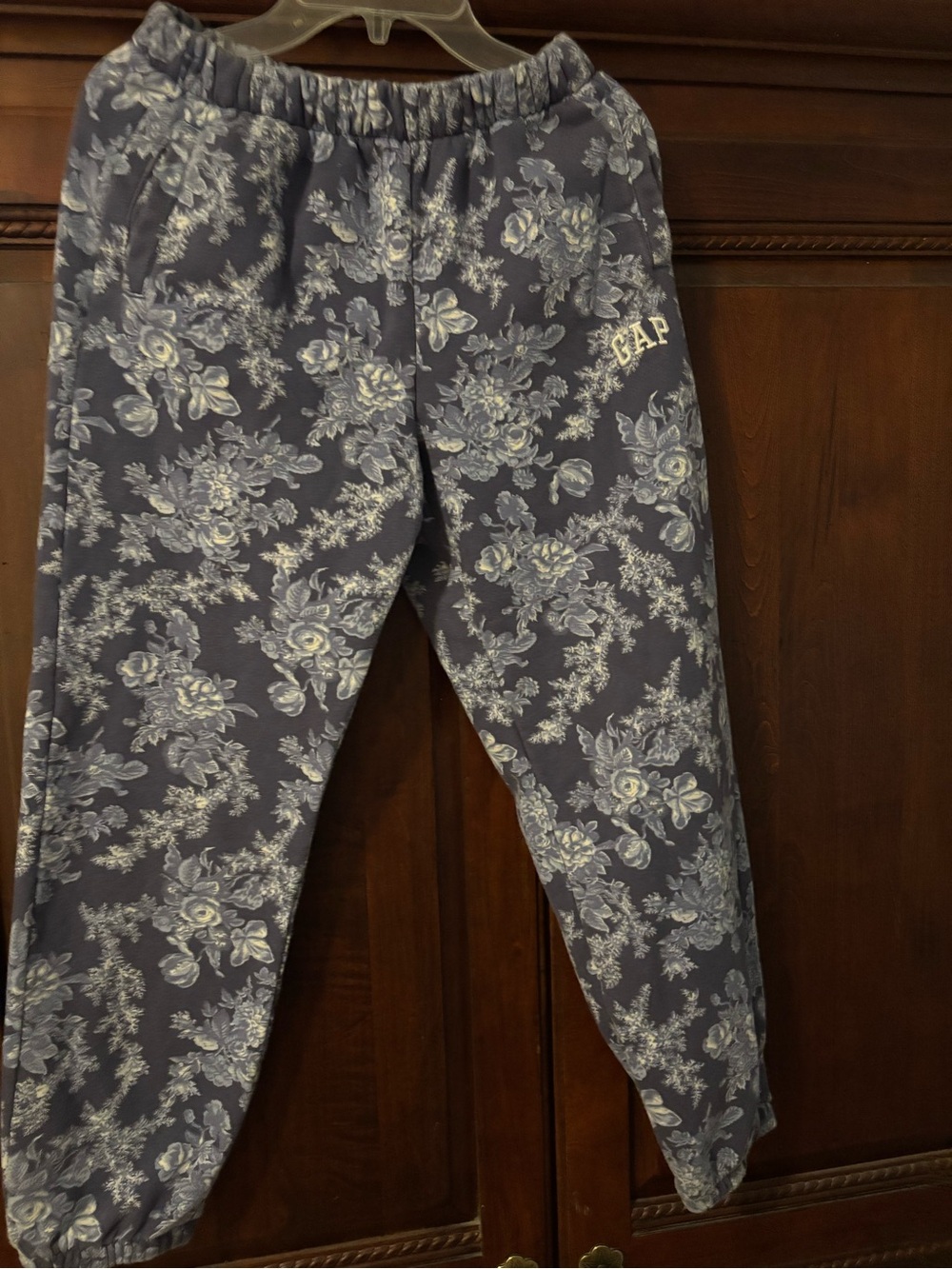 GAP Loveshack Fancy girls Navy Floral Joggers sweatpants large 10
